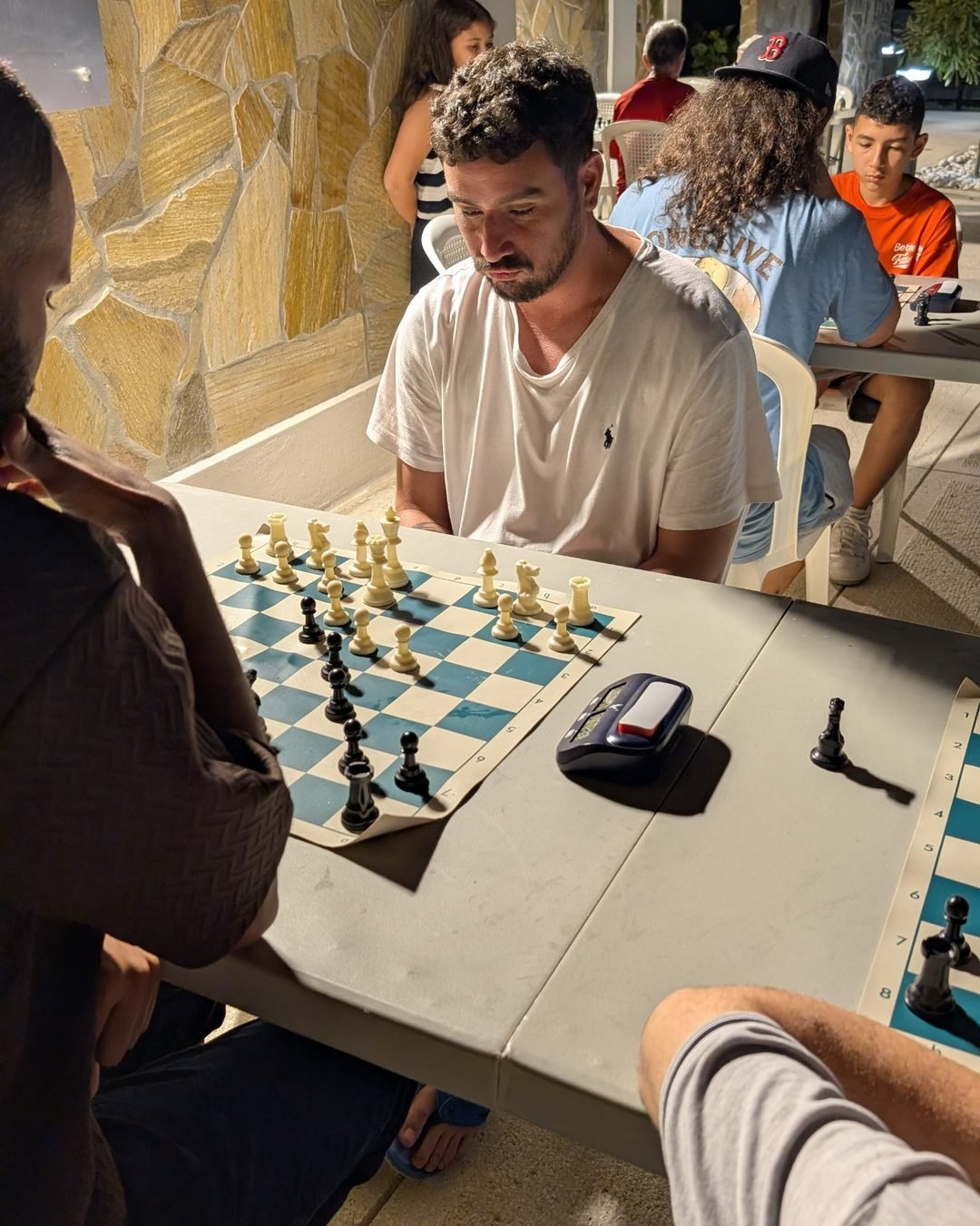 Juan Marin Reyes en la Plaza Manuel Mena durante el torneo.